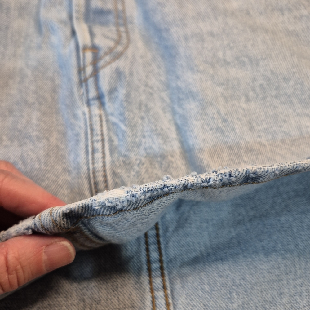 Levi's Light Blue Denim Mini Skirt - Picture 2 of 13